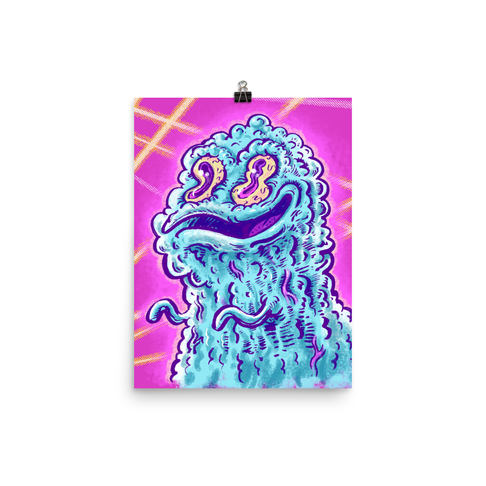 Blobby Monster School Picture - Poster Art