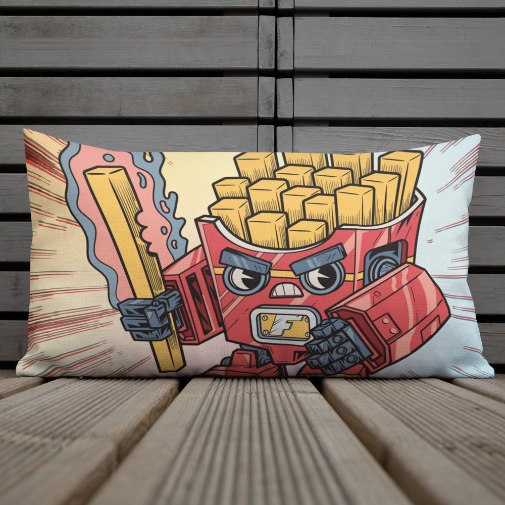 Fry-nator Fast Food Mech - Premium Pillow