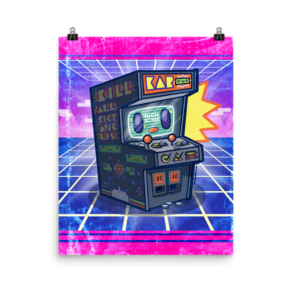 Arcade Buddy – Retro Gamer Art Print Poster