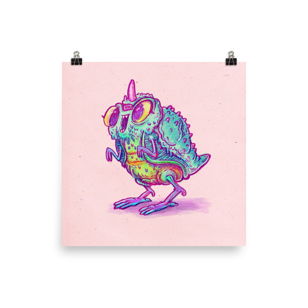 Kaiju Hot Chick Art Print