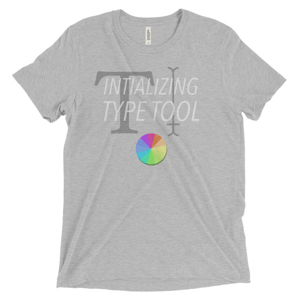 Initializing Type Tool — Short sleeve t-shirt