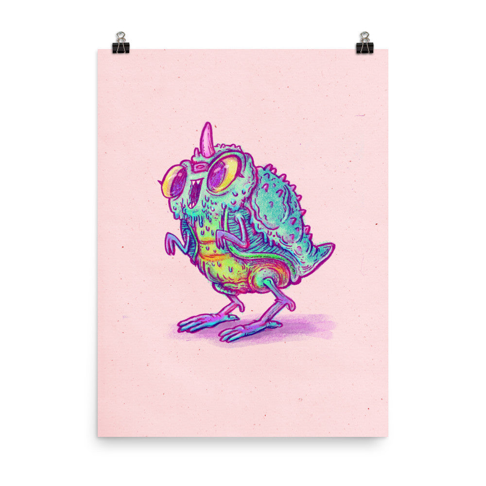 Kaiju Hot Chick Art Print