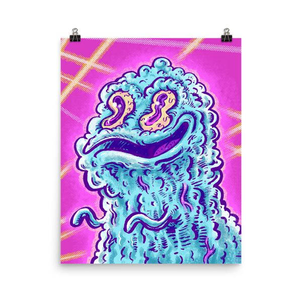 Blobby Monster School Picture - Poster Art