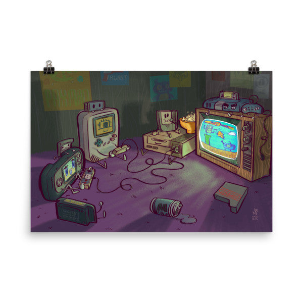 Gamers Gonna Game — Retro Gaming Poster