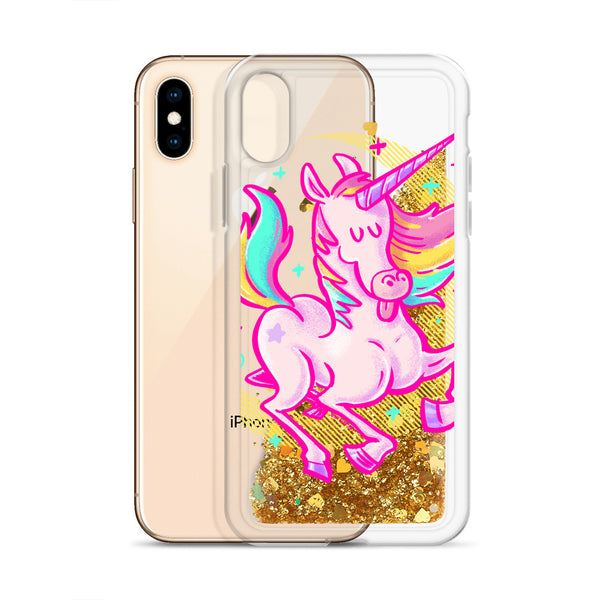 Unicorn - Liquid Glitter iPhone Case