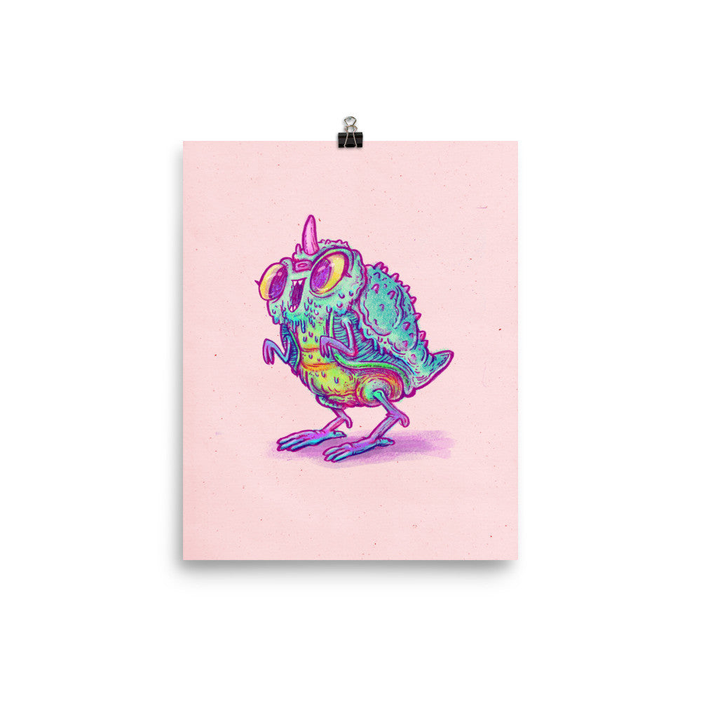 Kaiju Hot Chick Art Print