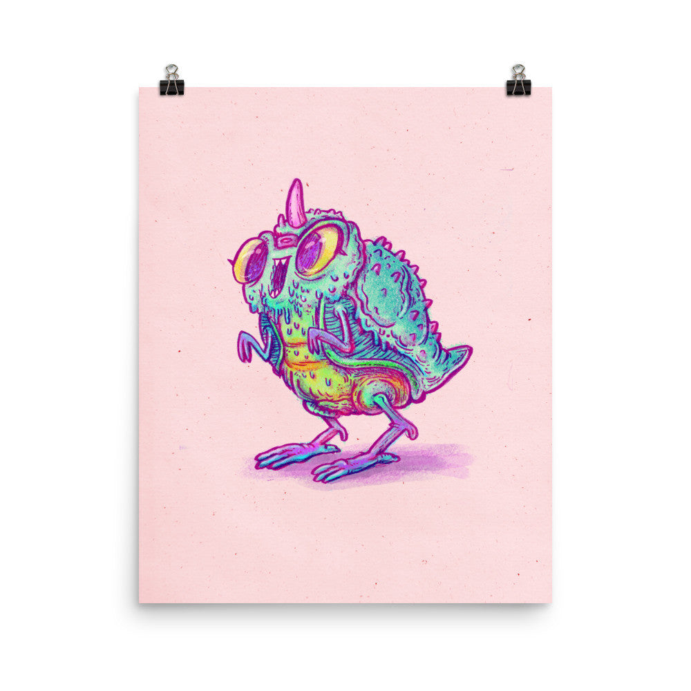 Kaiju Hot Chick Art Print