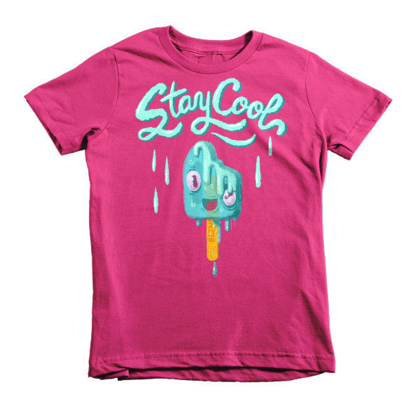 Stay Cool (Melting Popsicle) - Short sleeve kids t-shirt