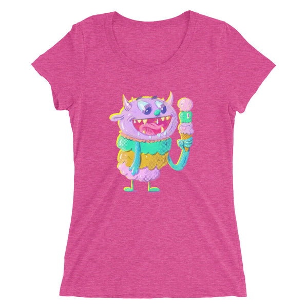 Ice Cream Monster - Ladies' short sleeve t-shirt