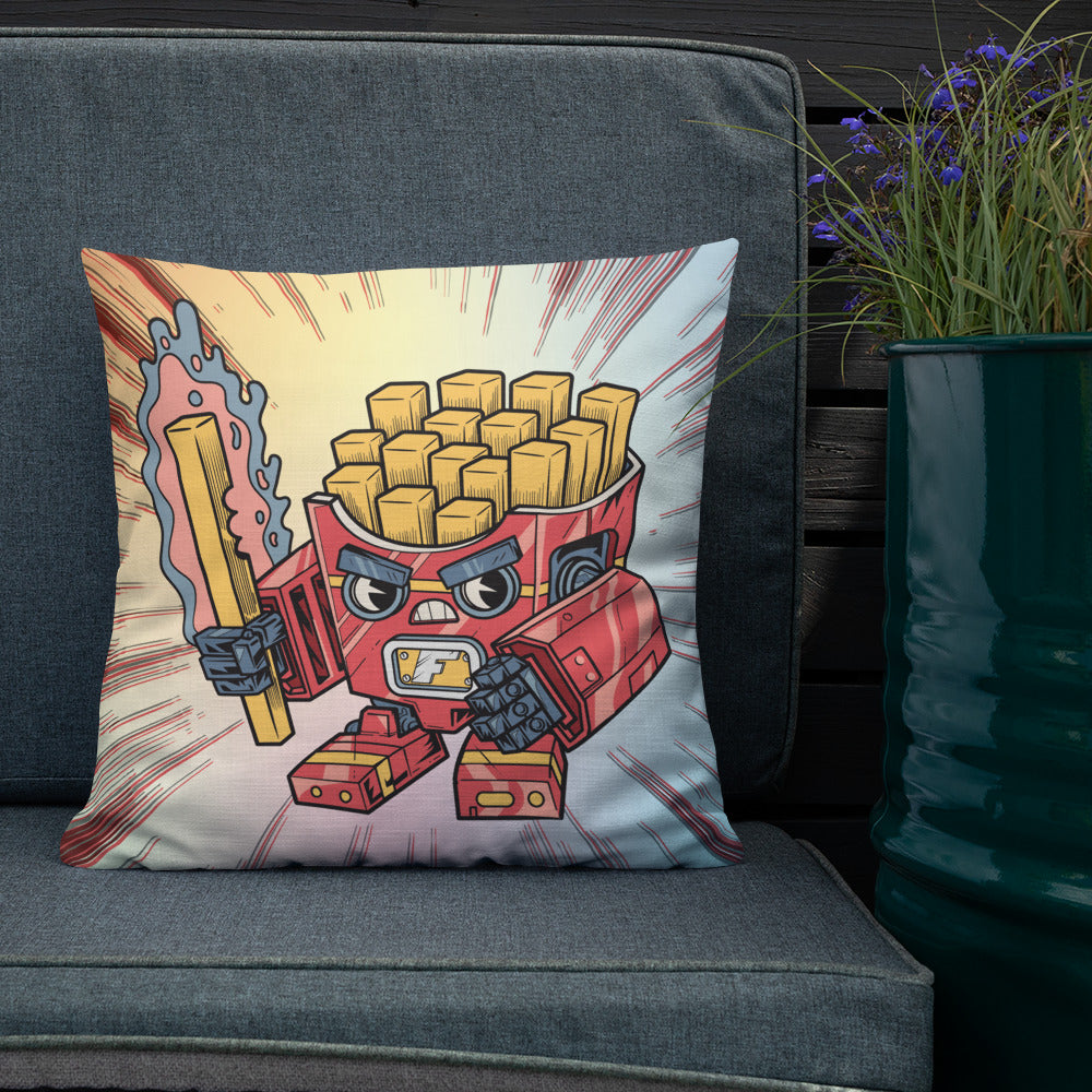 Fry-nator Fast Food Mech - Premium Pillow