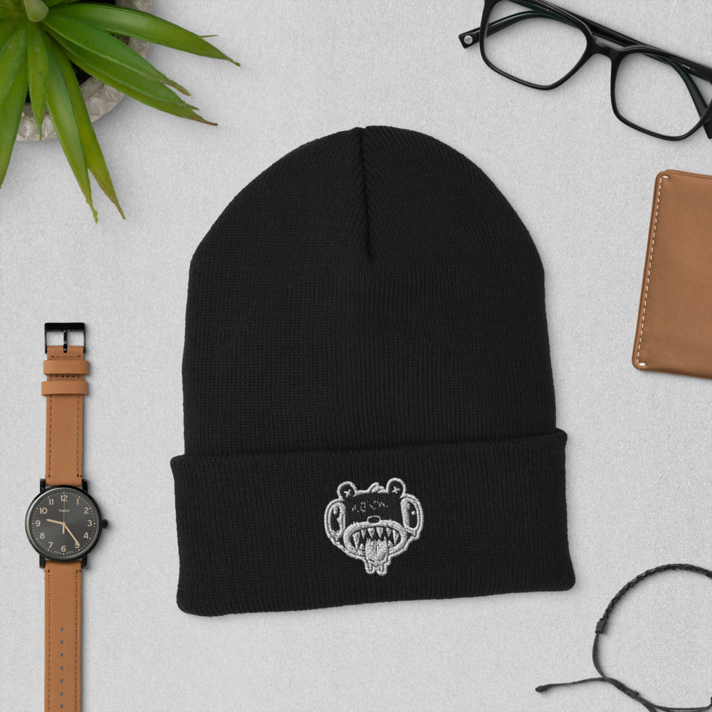 Noodle Bear Cuffed Beanie