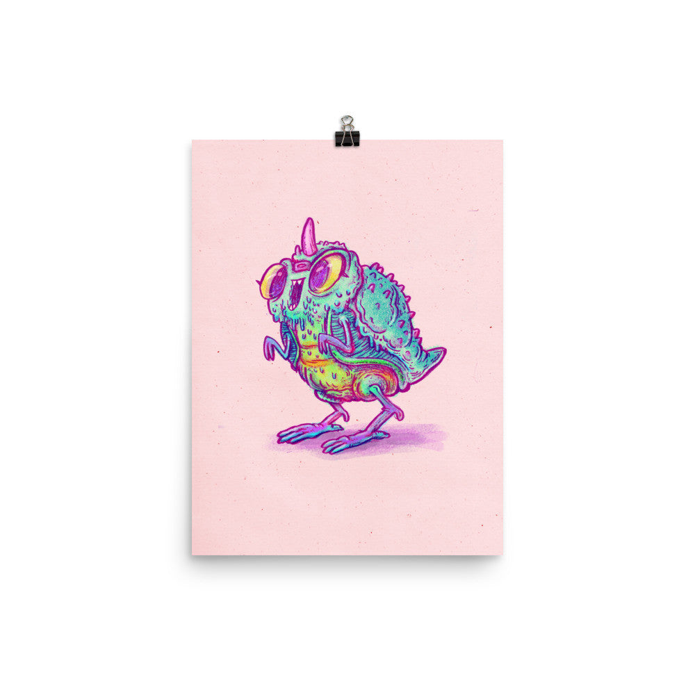 Kaiju Hot Chick Art Print