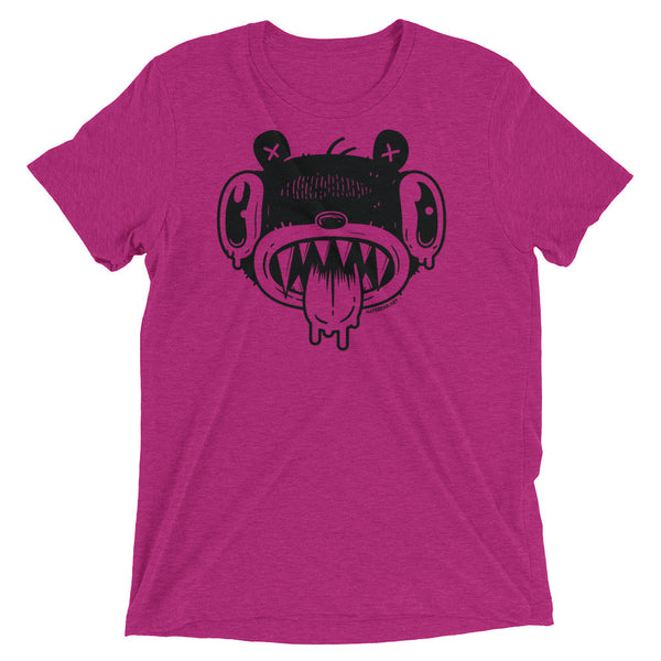 Noodle Bear Face - Tri-blend t-shirt