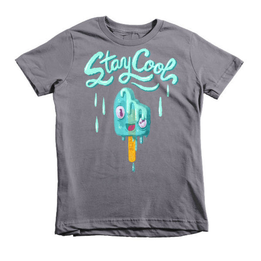 Stay Cool (Melting Popsicle) - Short sleeve kids t-shirt