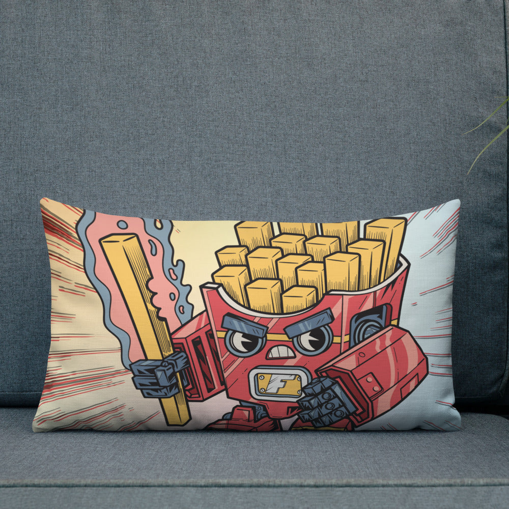 Fry-nator Fast Food Mech - Premium Pillow