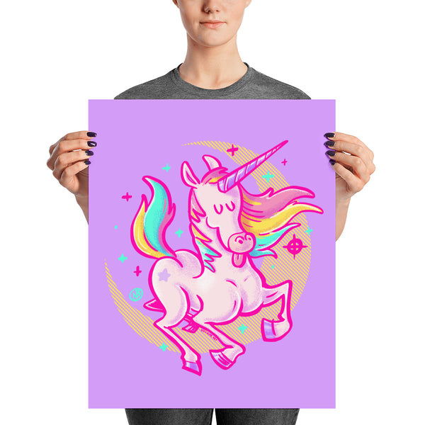 Awesome Unicorn Poster - Matte Art Print