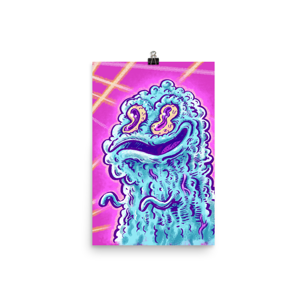 Blobby Monster School Picture - Poster Art