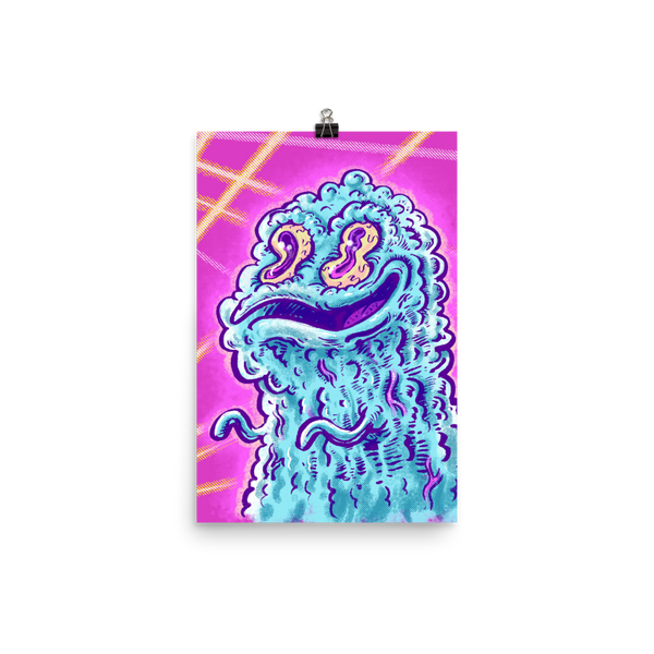 Blobby Monster School Picture - Poster Art