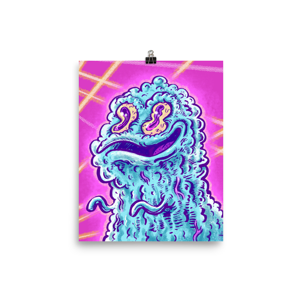 Blobby Monster School Picture - Poster Art