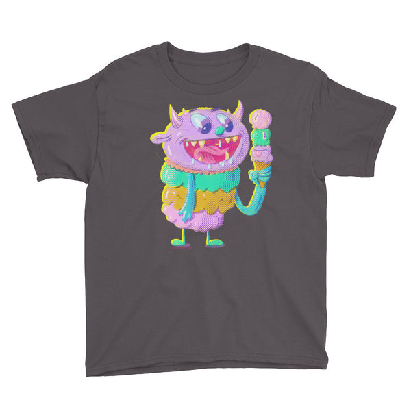 Ice Cream Monster - Youth Short Sleeve T-Shirt
