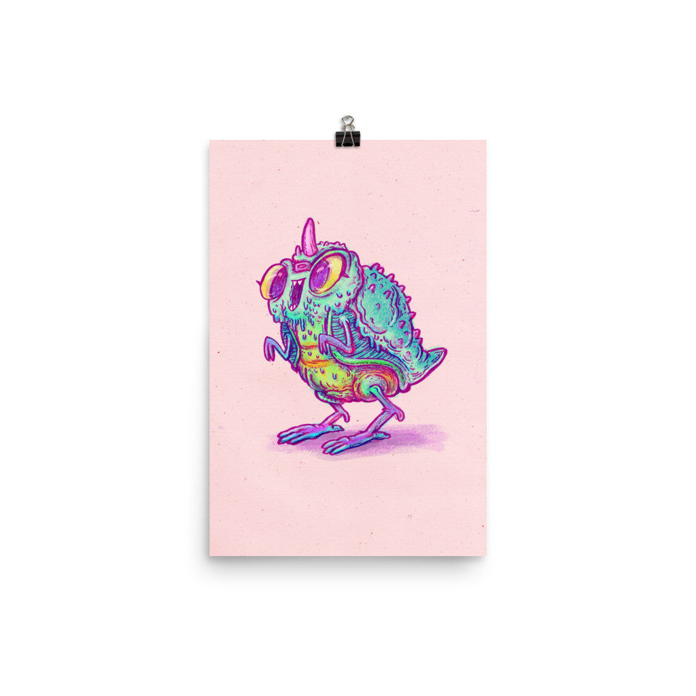 Kaiju Hot Chick Art Print