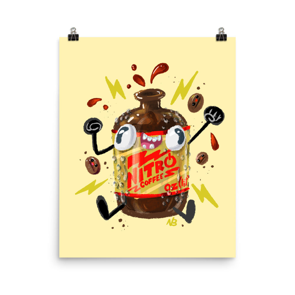 Nitro Coffee - Matte Print Art Poster