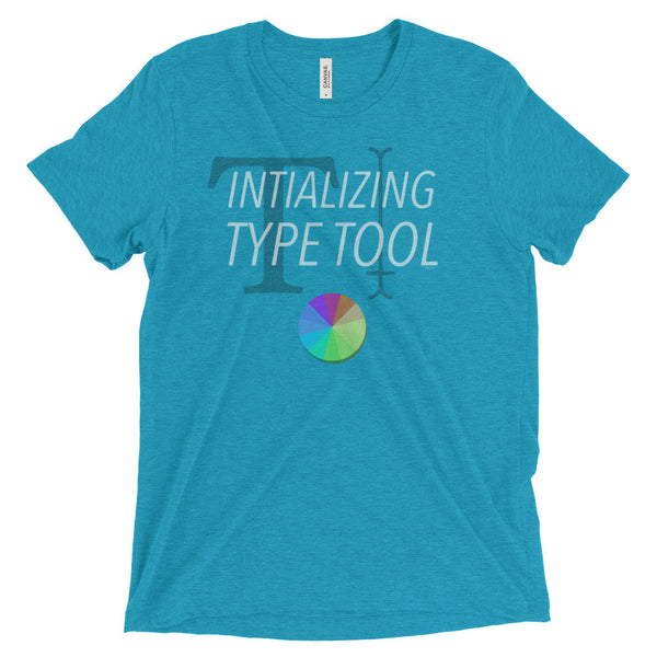 Initializing Type Tool — Short sleeve t-shirt