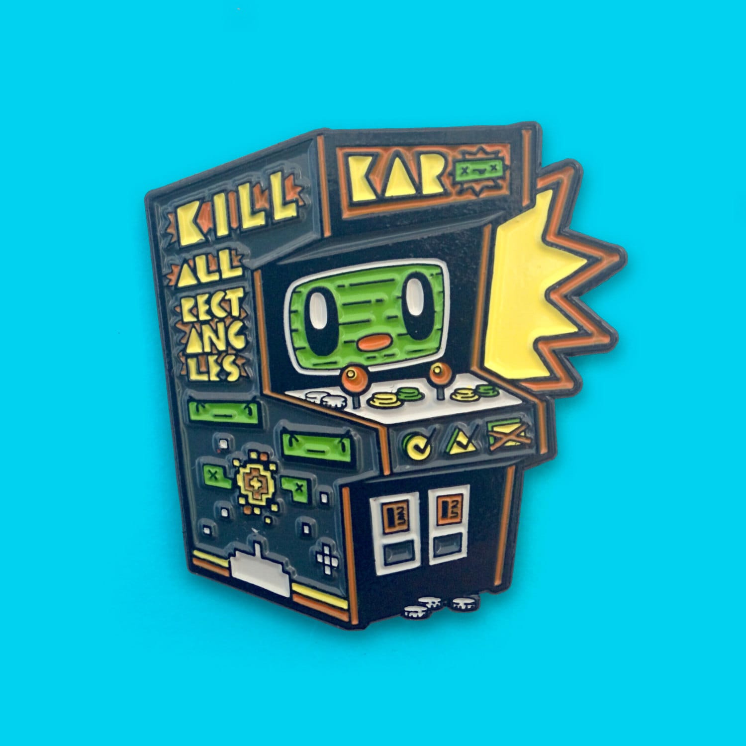 Arcade Map Pin Arcade Machine Buddy Enamel Pin – Blind Heart Co.